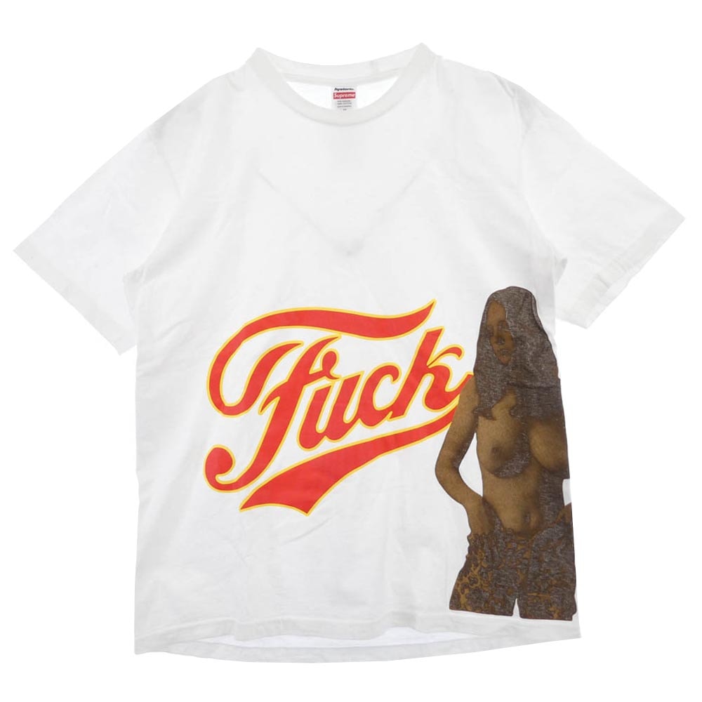 Supreme シュプリーム Tシャツ 24AW Fuck Tee 半袖 プリント Tシャツ ホワイト系 M【中古】