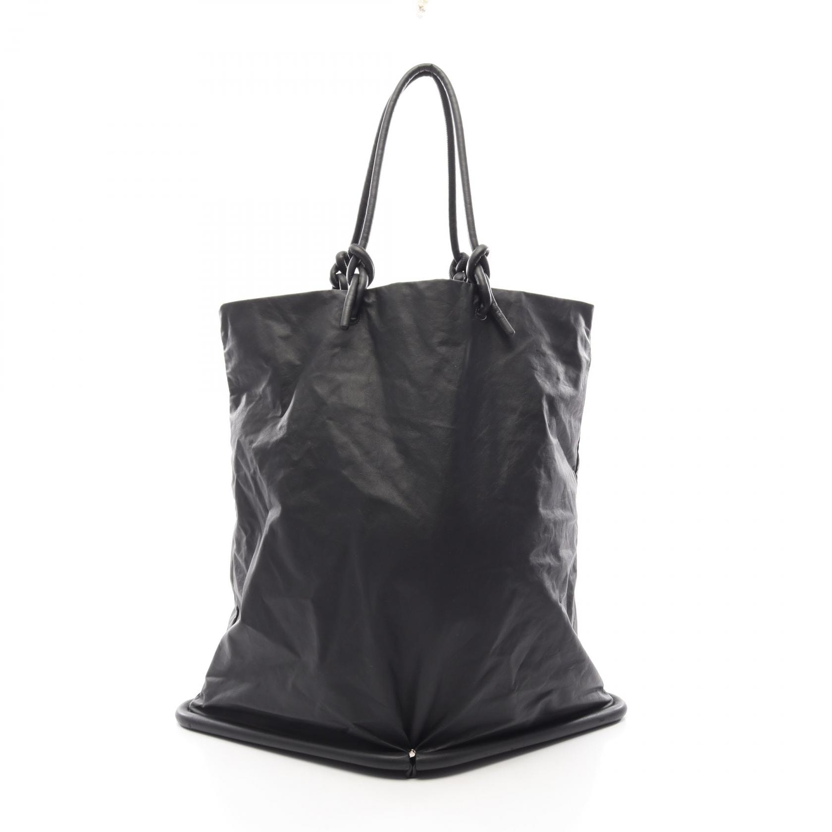 ボッテガヴェネタ BOTTEGA VENETA ビーク ショッパー トートバッグ バッグ レザー レディース ブラック系 【中古】