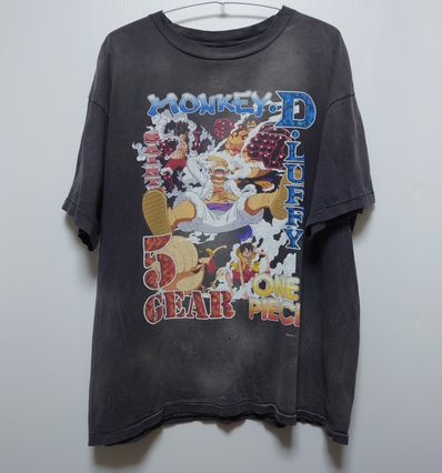 SAINT Mxxxxxx x ONE PIECE OP_SS T-Shirt/Luffy "Black"