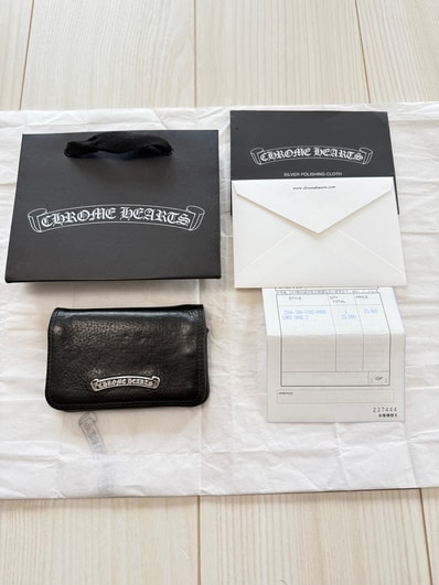 美品/インボイス原本付き/付属品完備/値下げ交渉可能 / 正規品!CHROME HEARTS クロムハーツ カードケース ウォレット 財布