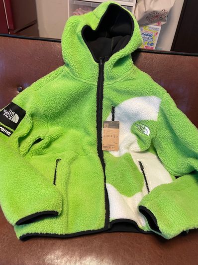 Supreme x The North Face S Logo Hooded Fleece Jacket "Green"