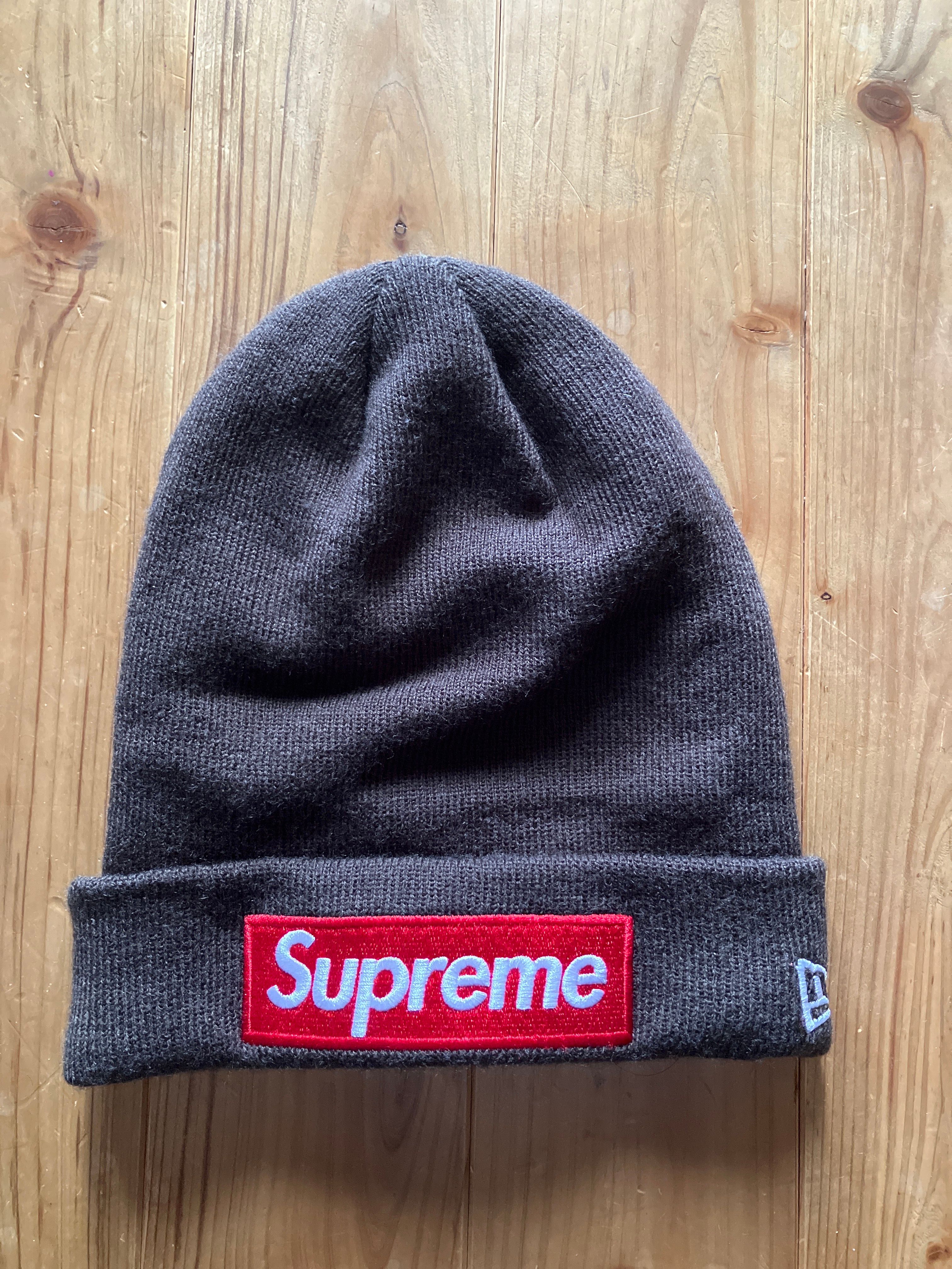 Supreme New Era Box Logo Beanie "Brown"