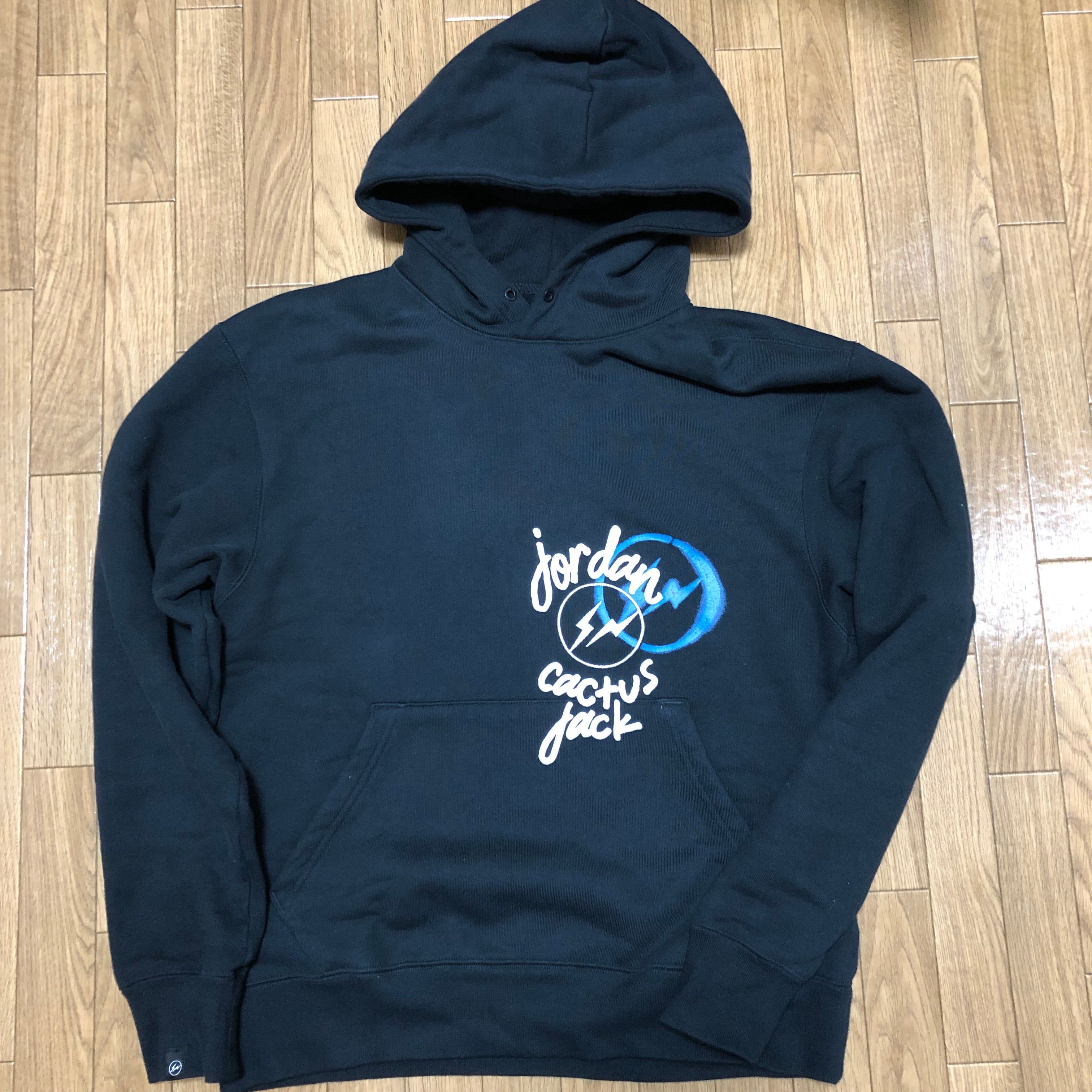 Air Jordan Travis Scott Fragment Hoodie "Black"