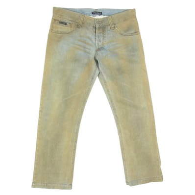DOLCE&GABBANA ドルチェアンドガッバーナ デニムパンツ ZDP72 820N マッドペイント加工 ボタンフライ デニムパンツ【中古】