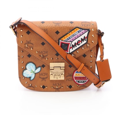 エム・シー・エム MCM パトリシア ヴィセトス ショルダーバッグ バッグ レザー レディース ブラウン系 / ブラック系 【中古】
