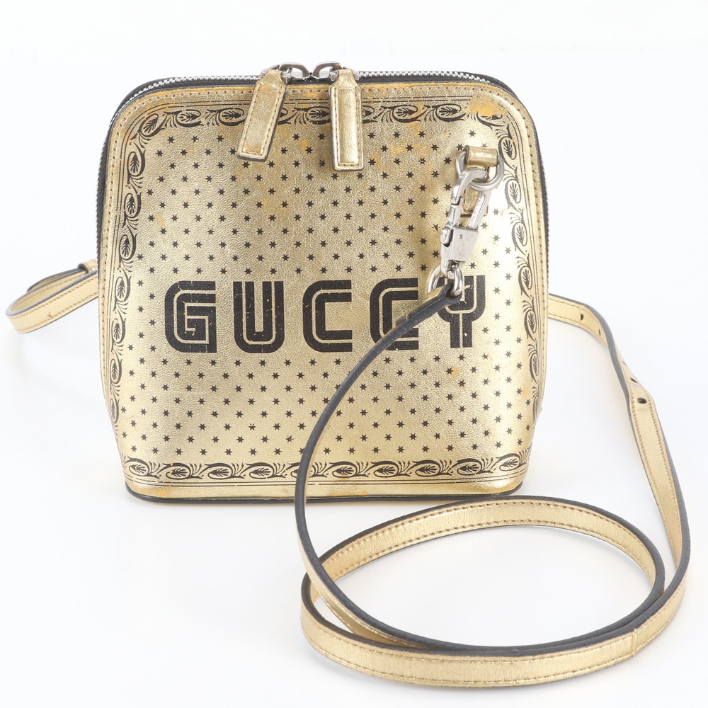 ■美品 グッチ SEGA コラボ GUCCY ロゴ スター プリント