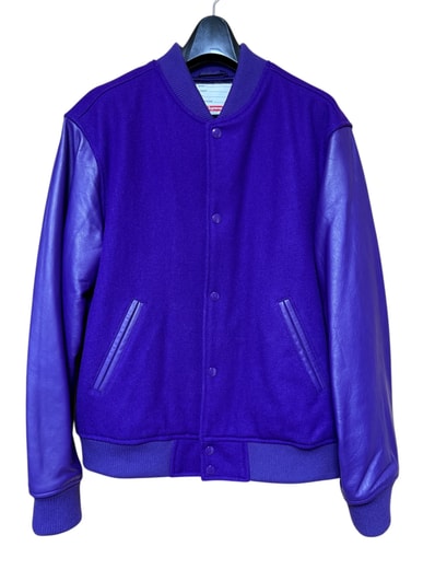 Supreme Motion Logo Varsity Jacket "Purple"