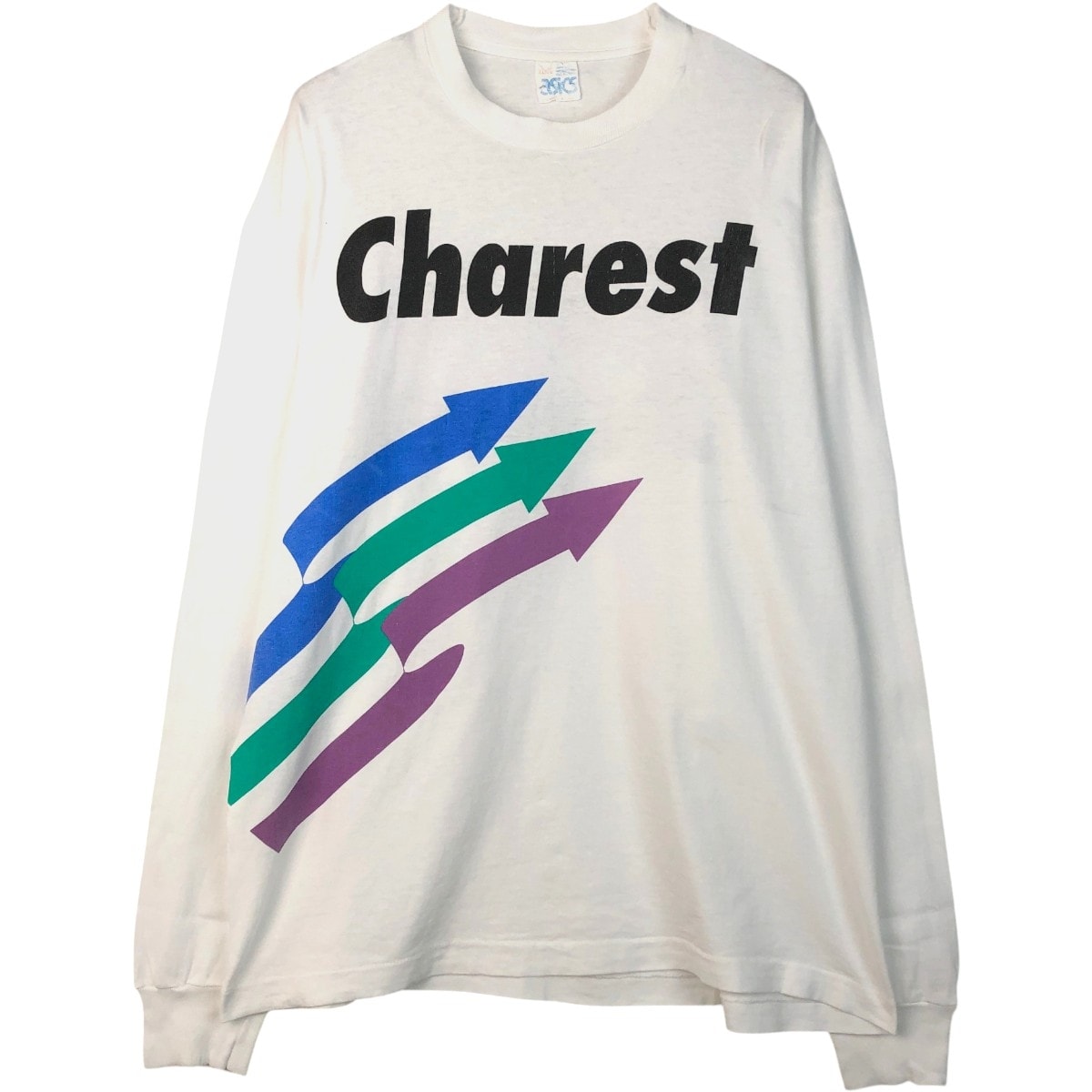 古着 80~90年代 アシックス ASICS ロングTシャツ ロンT メンズXL相当 ヴィンテージ/eaa671437