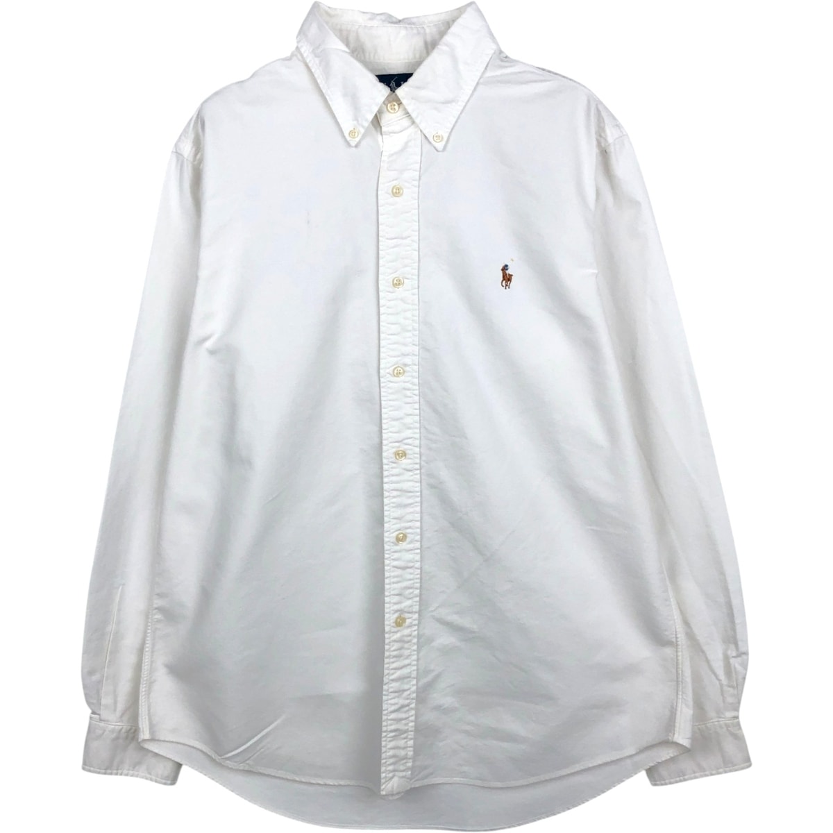 古着 ラルフローレン Ralph Lauren CUSTOM FIT 長袖 ボタンダウンシャツ メンズL相当/eaa666192