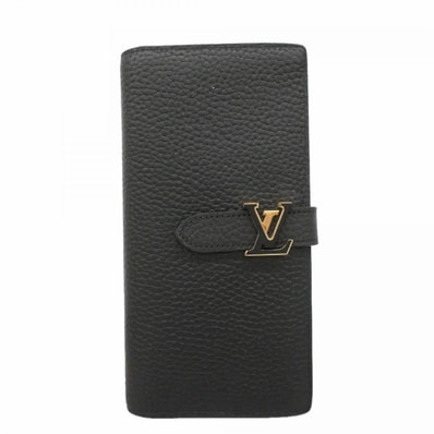 ★SALE【6fb2248-k】ルイヴィトン 長財布 カプシーヌ/トリヨン LVヴェルティカルウォレット M81330 ノワール【中古】レディース