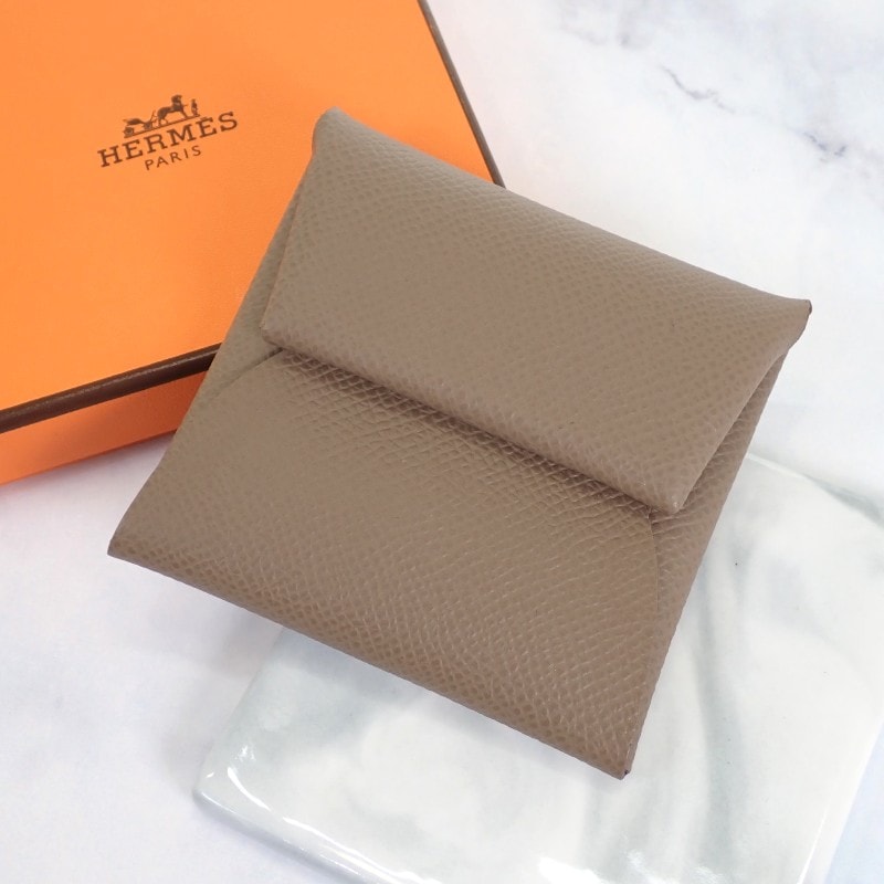 エルメス HERMES バスティア コインケース ベージュ【中古】【SAランク】