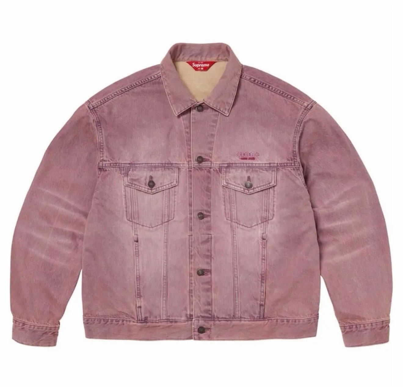 Supreme Denim Trucker Jacket "Overdyed Purple" (26SS)