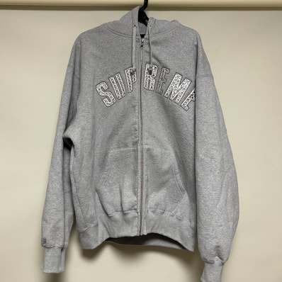 Supreme x B.B. Simon Zip Up Hooded Sweatshirt "Heather Grey"