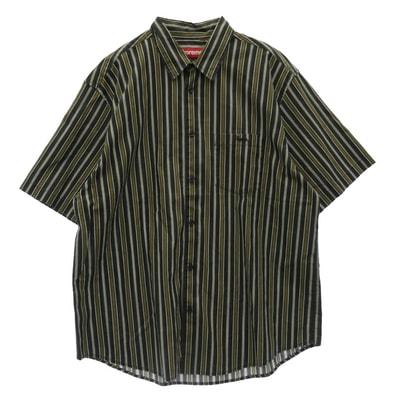 Supreme シュプリーム 24SS Loose Fit Multi Stripe S/S Shirt ルーズ フィット マルチ ストライプ 半袖 シャツ マルチカラー系 L【中古】