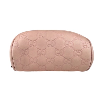 グッチ GUCCI ポーチ レザー ピンク ユニセックス 277652【中古】 z9088