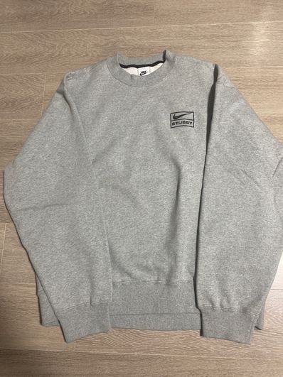 Stussy x Nike Fleece Crew (US Size) "Grey" DO9337-063