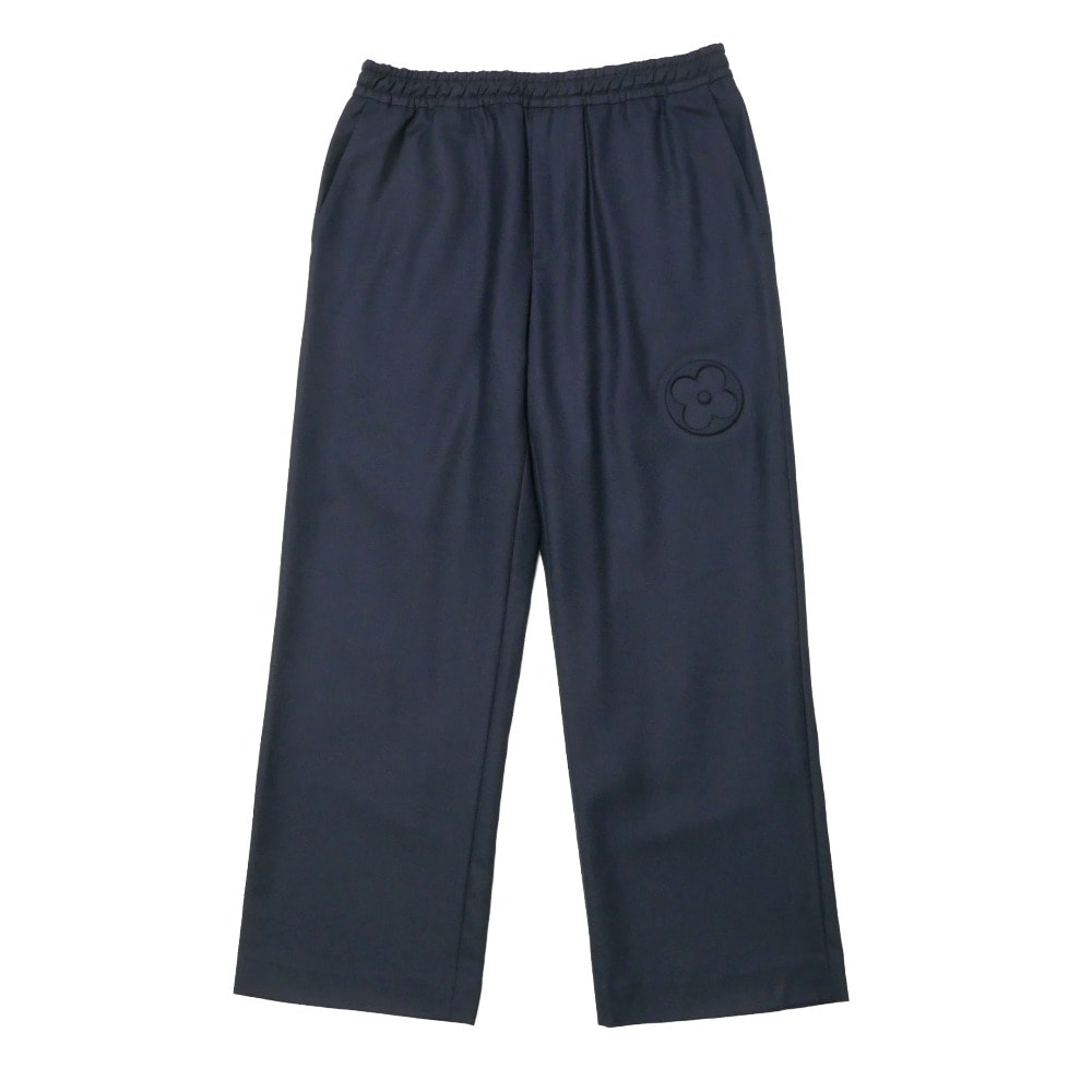 2022年製■LOUIS VUITTON ルイ・ヴィトン パンツ サイズ42 モノグラムフラワー エンボス イタリア製 ブランド古着【中古】20260122/RA7390