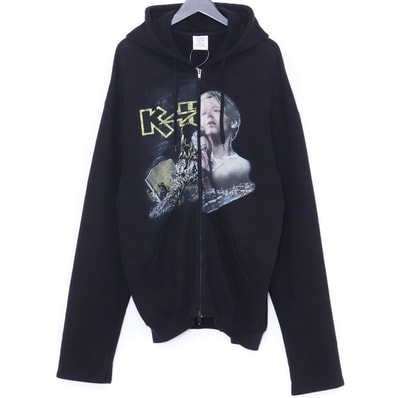 VETEMENTS キス&タイタニックリメイク再構築オーバーサイズジップアップスウェットパーカー