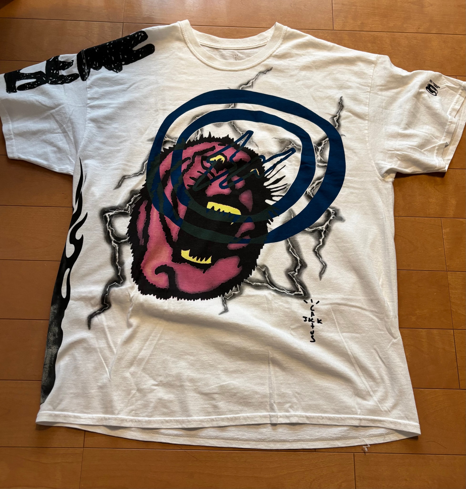 Travis Scott Cactus Jack For Fragment Sunrise Tee "White"