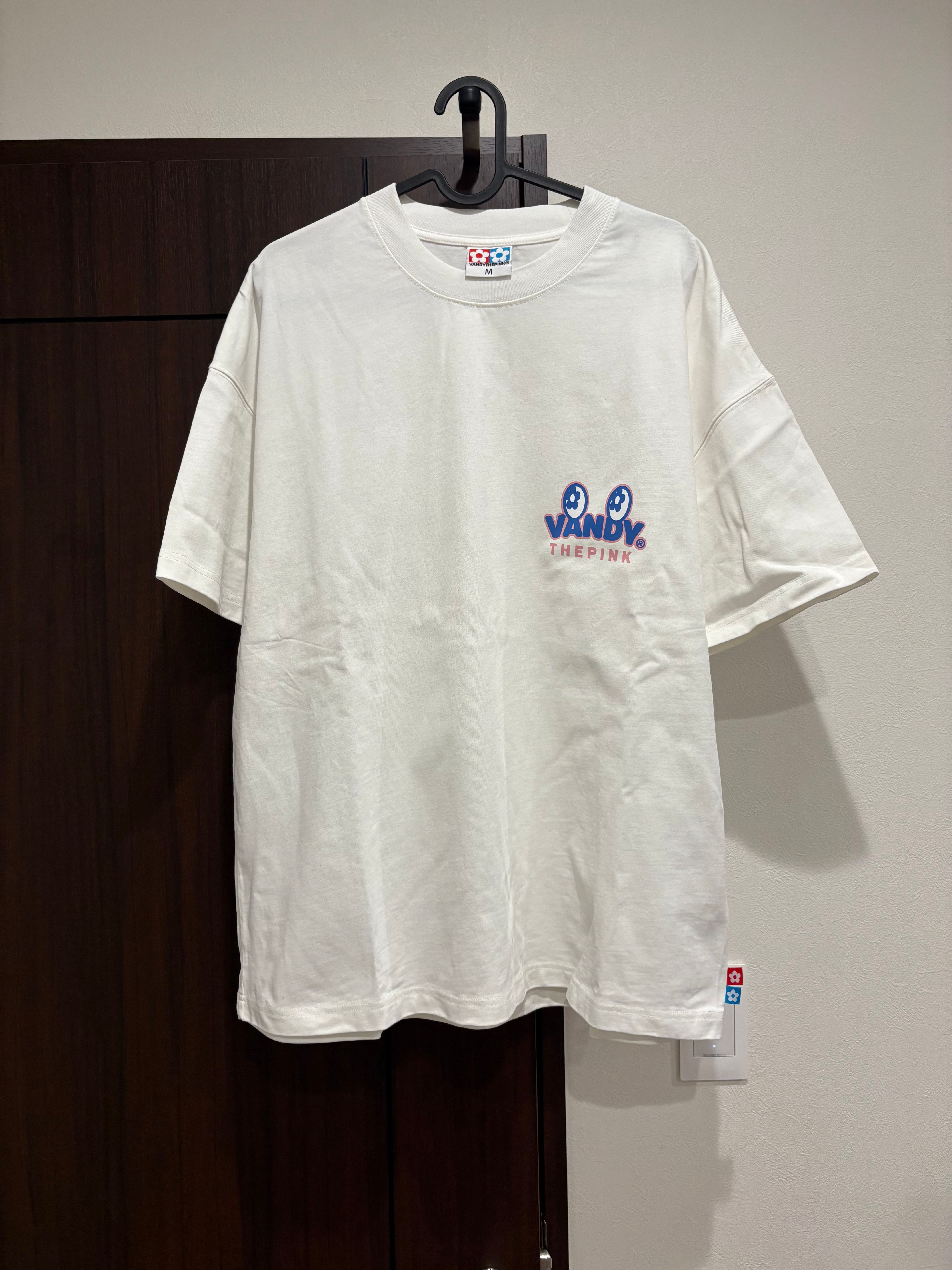 アトモス x ヴァンディーザピンク バナナスプリットアイロゴTシャツ "ホワイト"