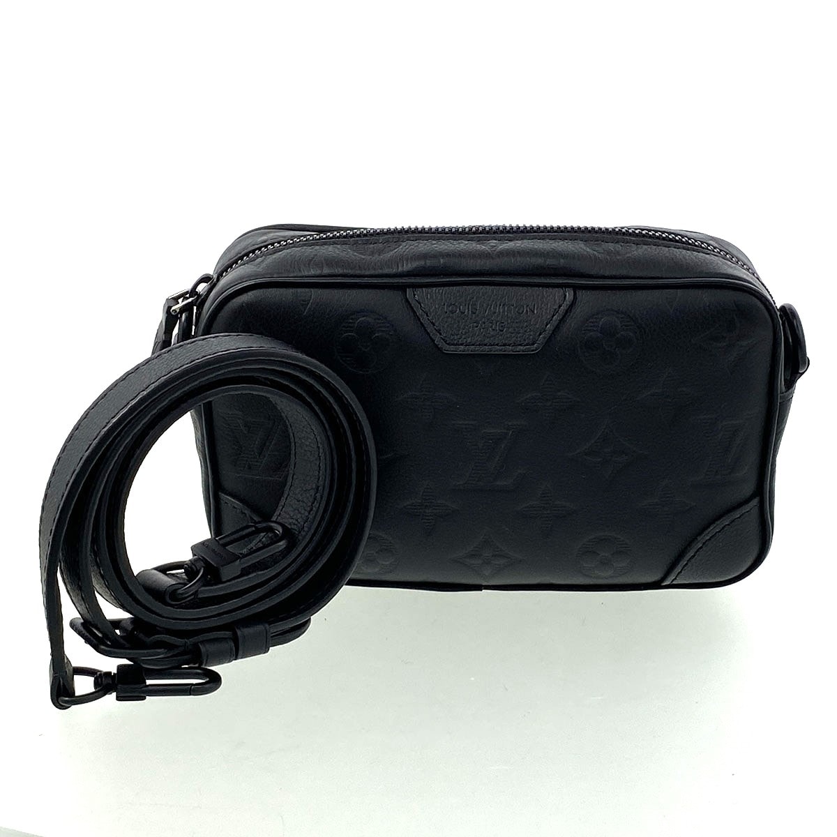 LOUIS VUITTON ルイ・ヴィトン トロカデロ ウエアラブル ウォレット ショルダーバッグ M26737 モノグラムアンプラント ブラック  メンズ【中古】