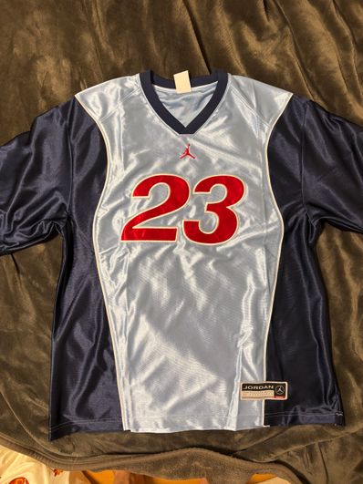 Supreme x Jordan Warm Up Jersey "Blue" HF0834-436
