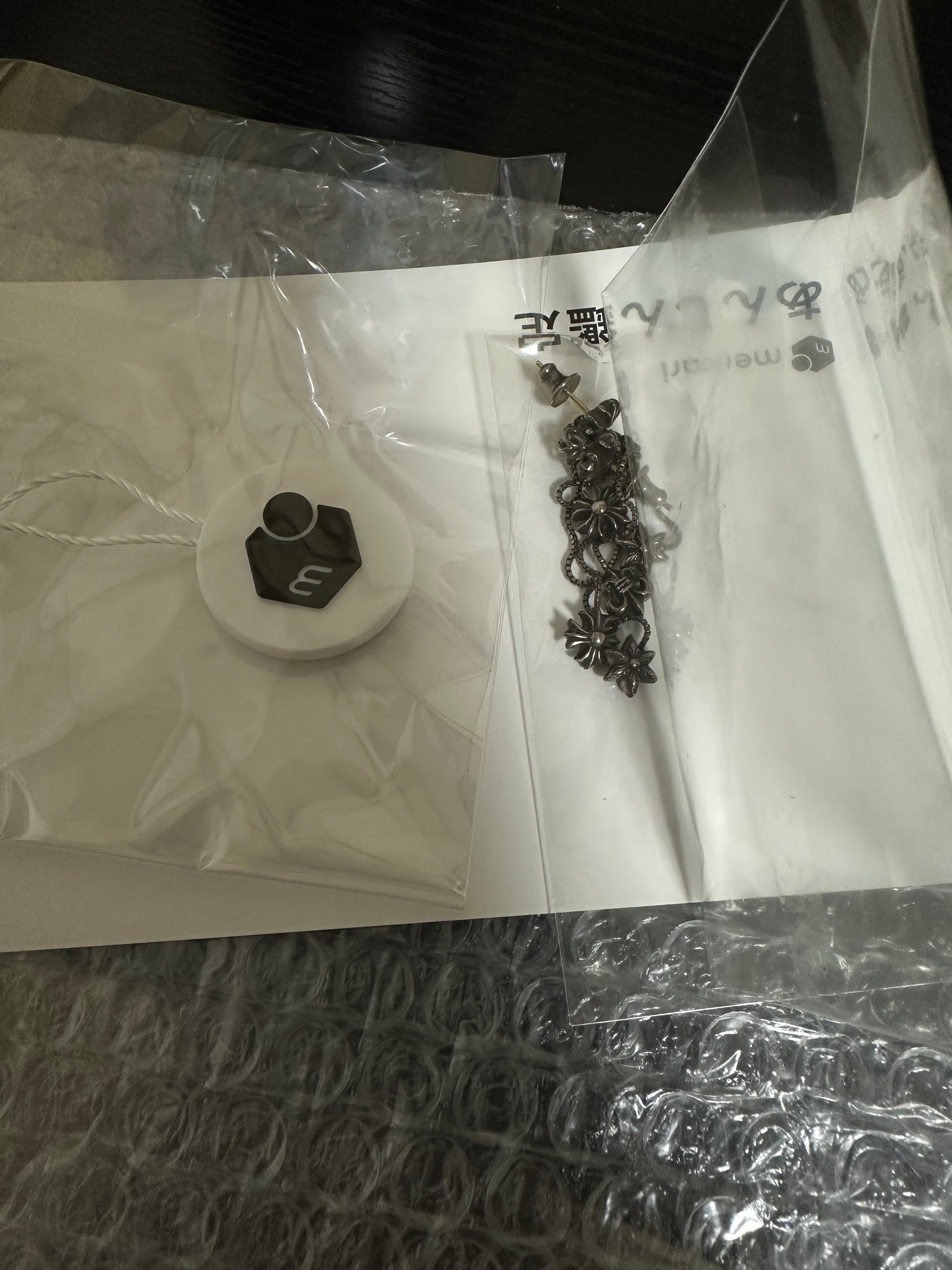 Chrome HEarts Jojo with 3 Charm Earrings (for right ear) "Silver"