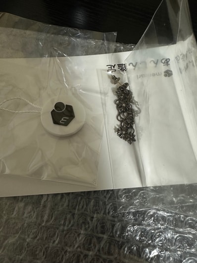 Chrome HEarts Jojo with 3 Charm Earrings (for right ear) "Silver"