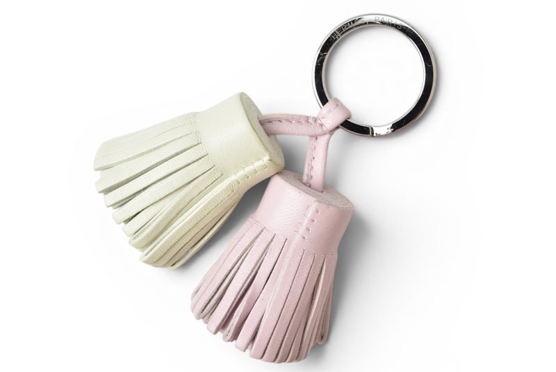 エルメス キーリング/キーホルダー/チャーム HERMES カルメン ウノドス ピンク/グリーン レディース【中古】
