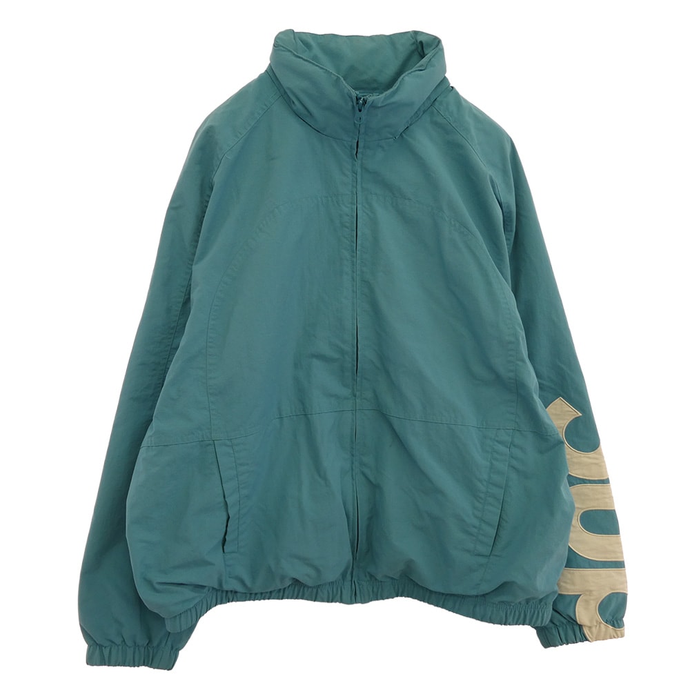 Supreme シュプリーム ナイロンジャケット 21SS Spellout Track Jacket スペルアウト アームロゴ トラック ナイロンジャケット ライトブルー系 XL【中古】