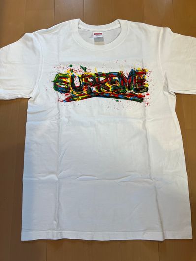 Supreme Paint Logo Tee "White"