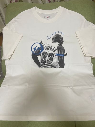 Air Jordan Travis Scott Fragment Tee "White"