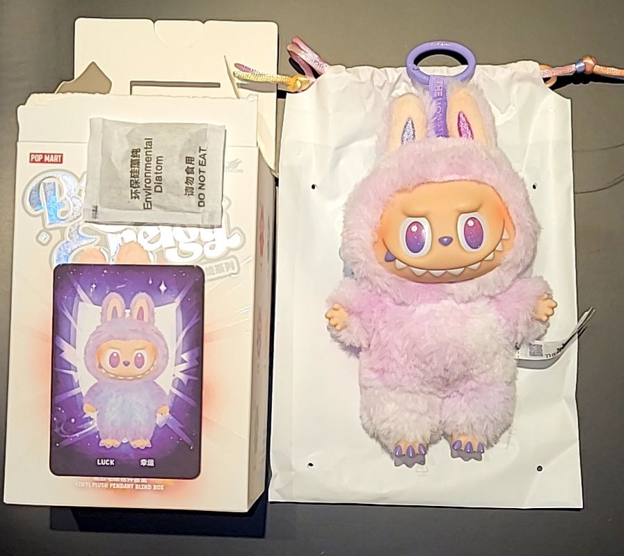 POP MART THE MONSTERS (LABUBU) Big into Energy Series Plush Pendant LUCK