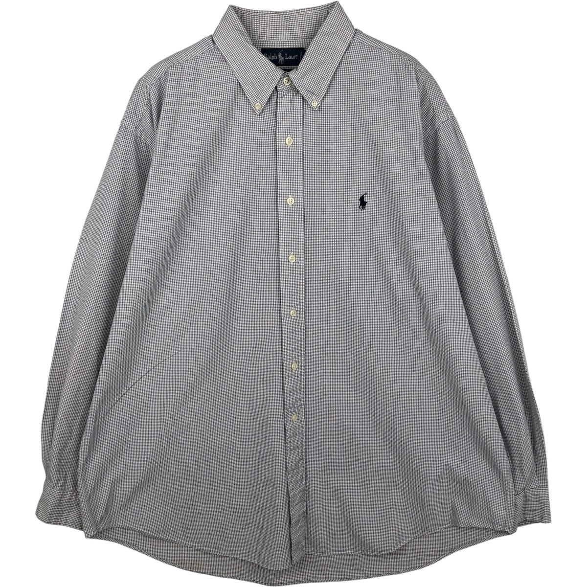 古着 ラルフローレン Ralph Lauren BLAKE 長袖 ボタンダウンチェックシャツ メンズXL相当/eaa614967