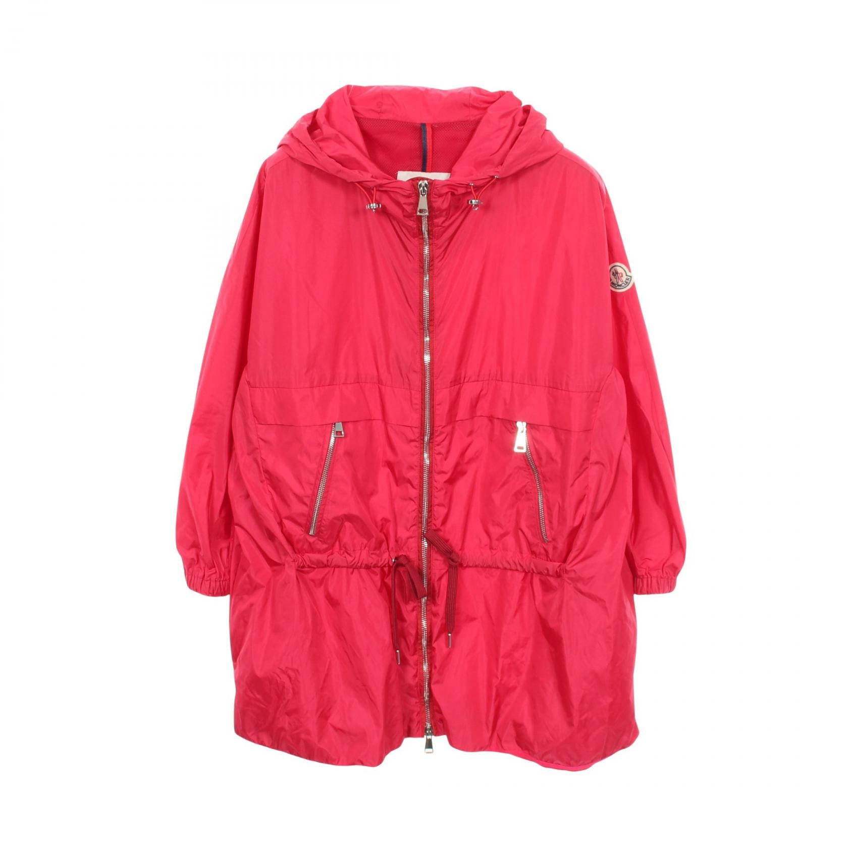 モンクレール MONCLER SANVE フード付き ナイロンジャケット 衣料品 アウター ナイロン レディース ピンク系 【中古】