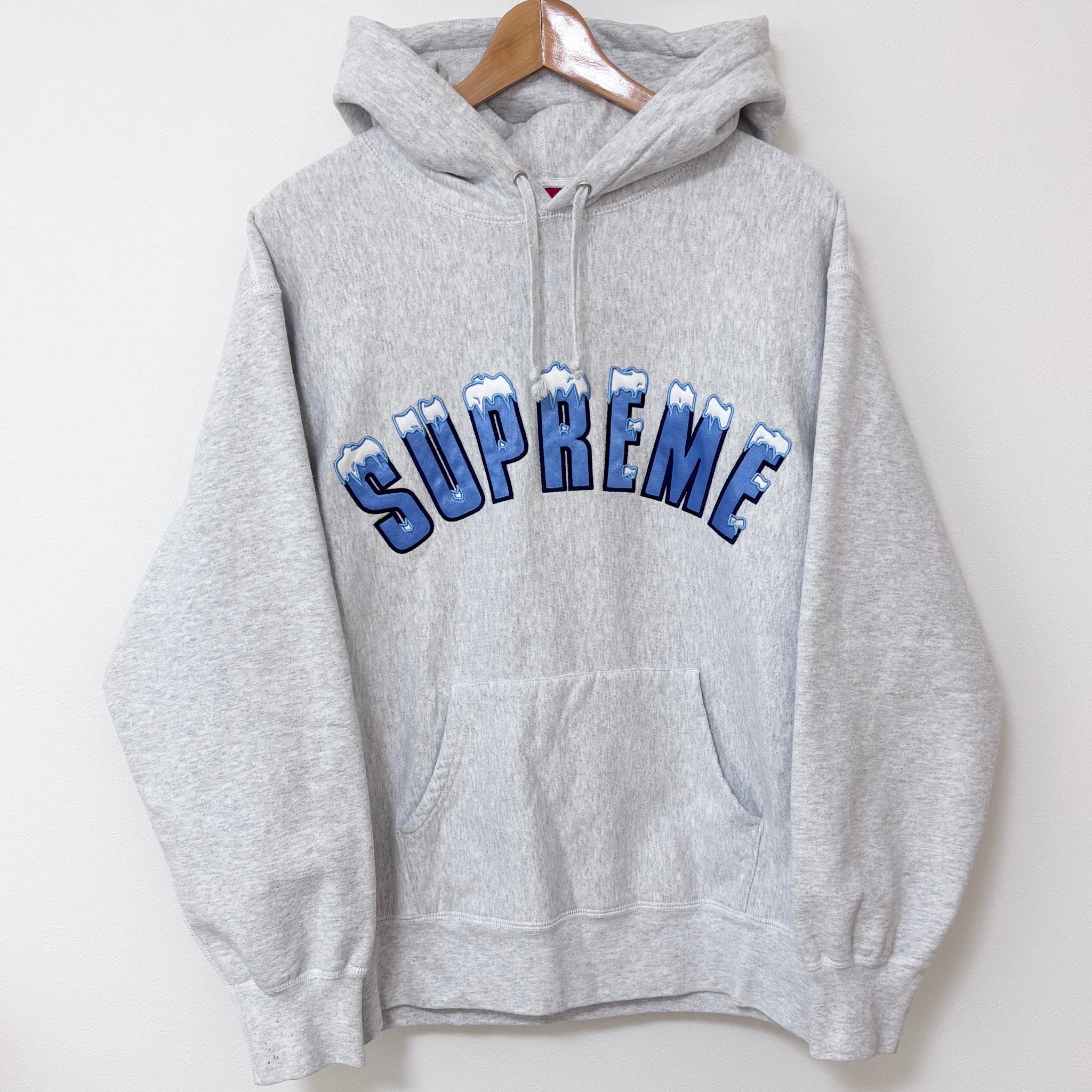 Supreme Icy Arc Hooded Sweatshirt "Ash Grey"