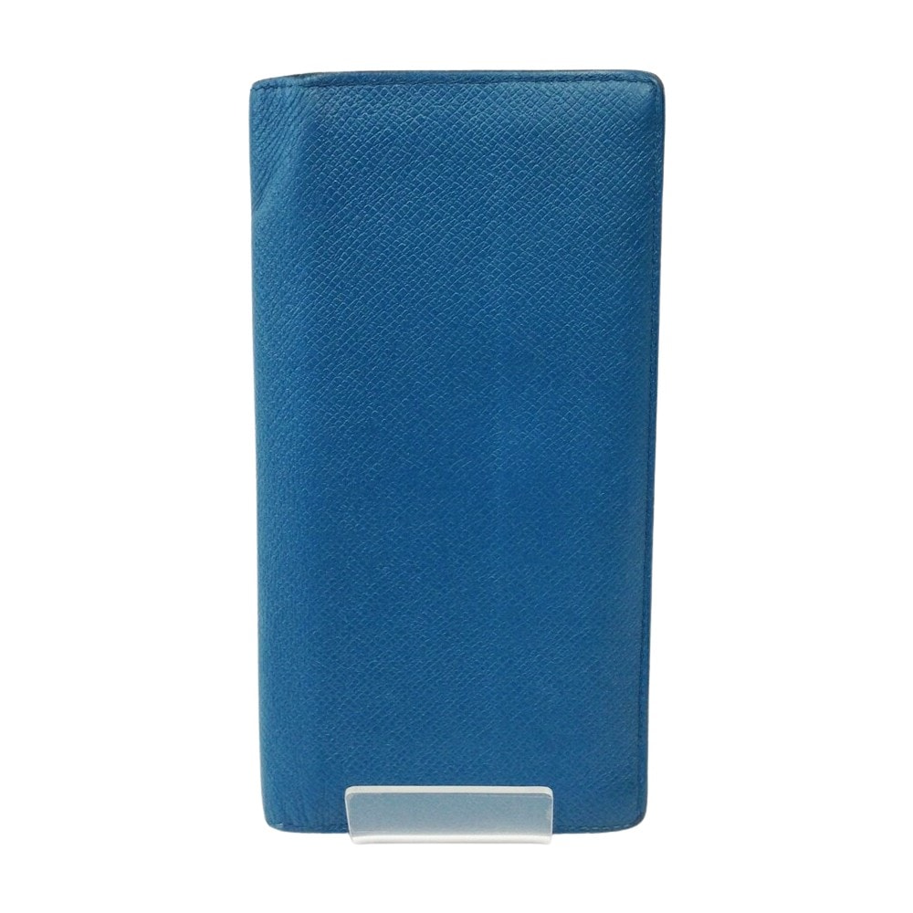 〇〇LOUIS VUITTON ルイヴィトン ポルトフォイユブラザ 長財布 タイガレザー ブルー M32815 ブルー イニシャル入り