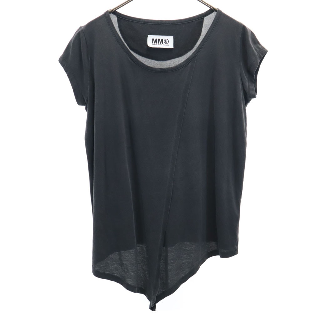 MM6 エムエムシックス 半袖 変形 Tシャツ S グレー系 フレンチスリーブ