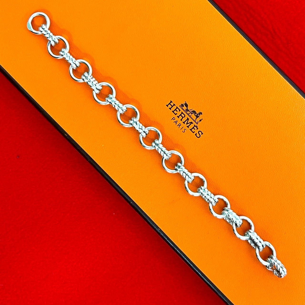 HERMES エルメス ヴィンテージ シルバー ブレスレット シルバー
 37384