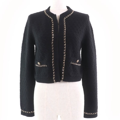 極美品 シャネル
ジャケット ブラック レディース 34 P7524K10893