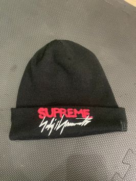 最新な supreme/yohji yamamoto/newera ビーニー ブラック ニット