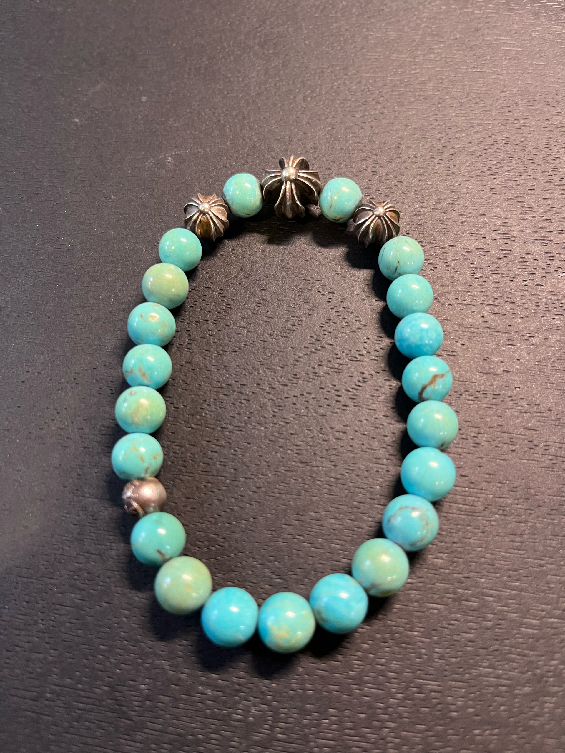 Chrome Hearts 8mm BEAD 13 "Turquoise"