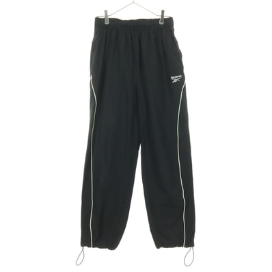 Reebok リーボック ワンポイントロゴ ナイロンパンツ L ブラック