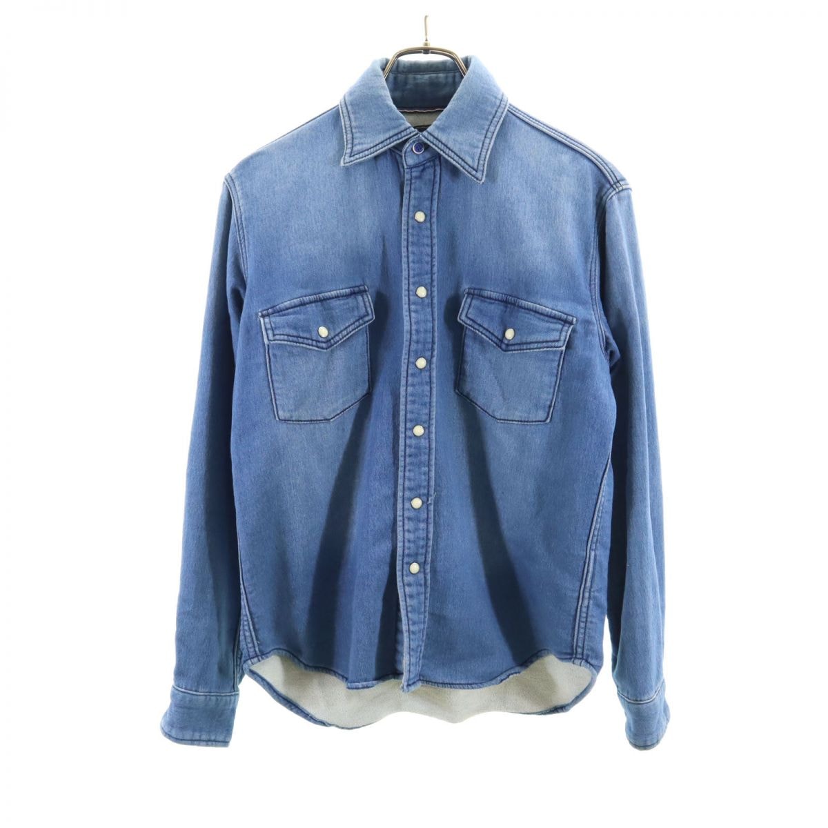 BEAMS HEART ビームスハート 長袖 ウエスタンシャツ S ブルー系