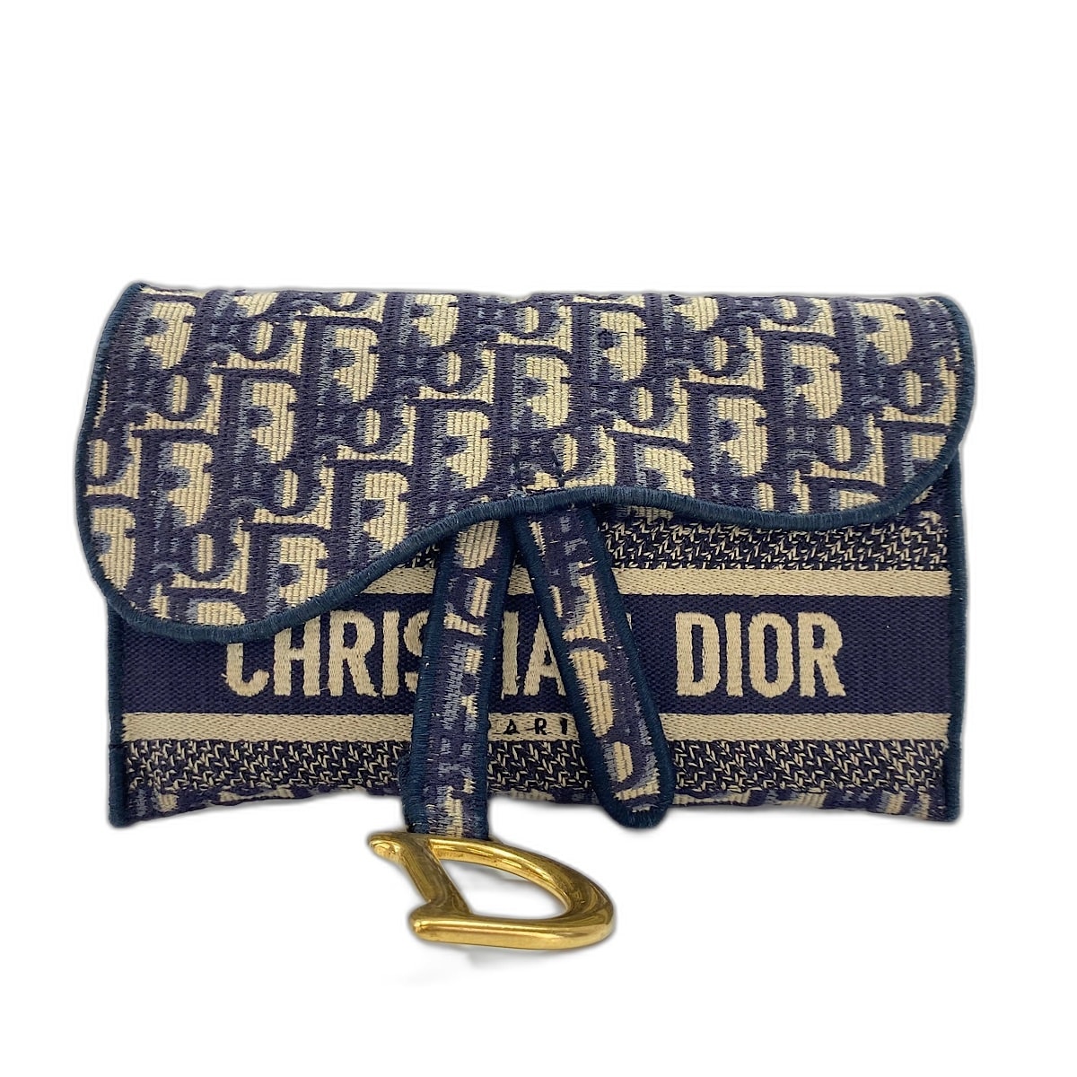 ディオール Dior サドルスリムポーチ  オブリーク ウエストバッグ【中古】