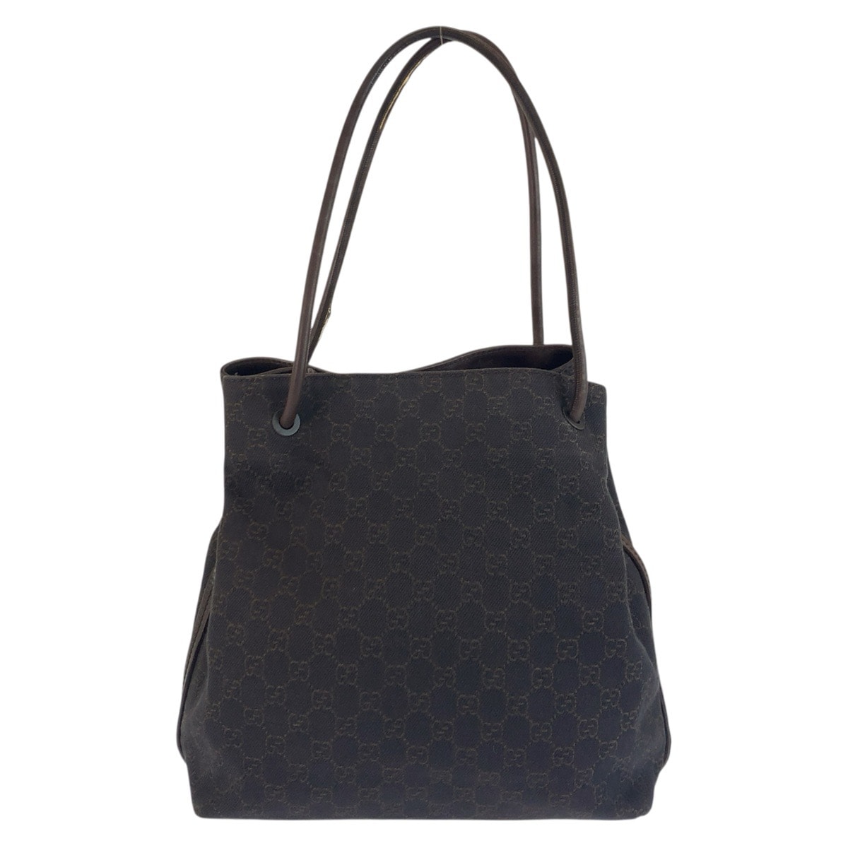 GUCCI グッチ ブラウン GGキャンバス トートバッグ ショルダーバッグ 603355 【中古】