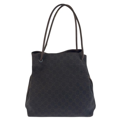 GUCCI グッチ ブラウン GGキャンバス トートバッグ ショルダーバッグ 603355 【中古】