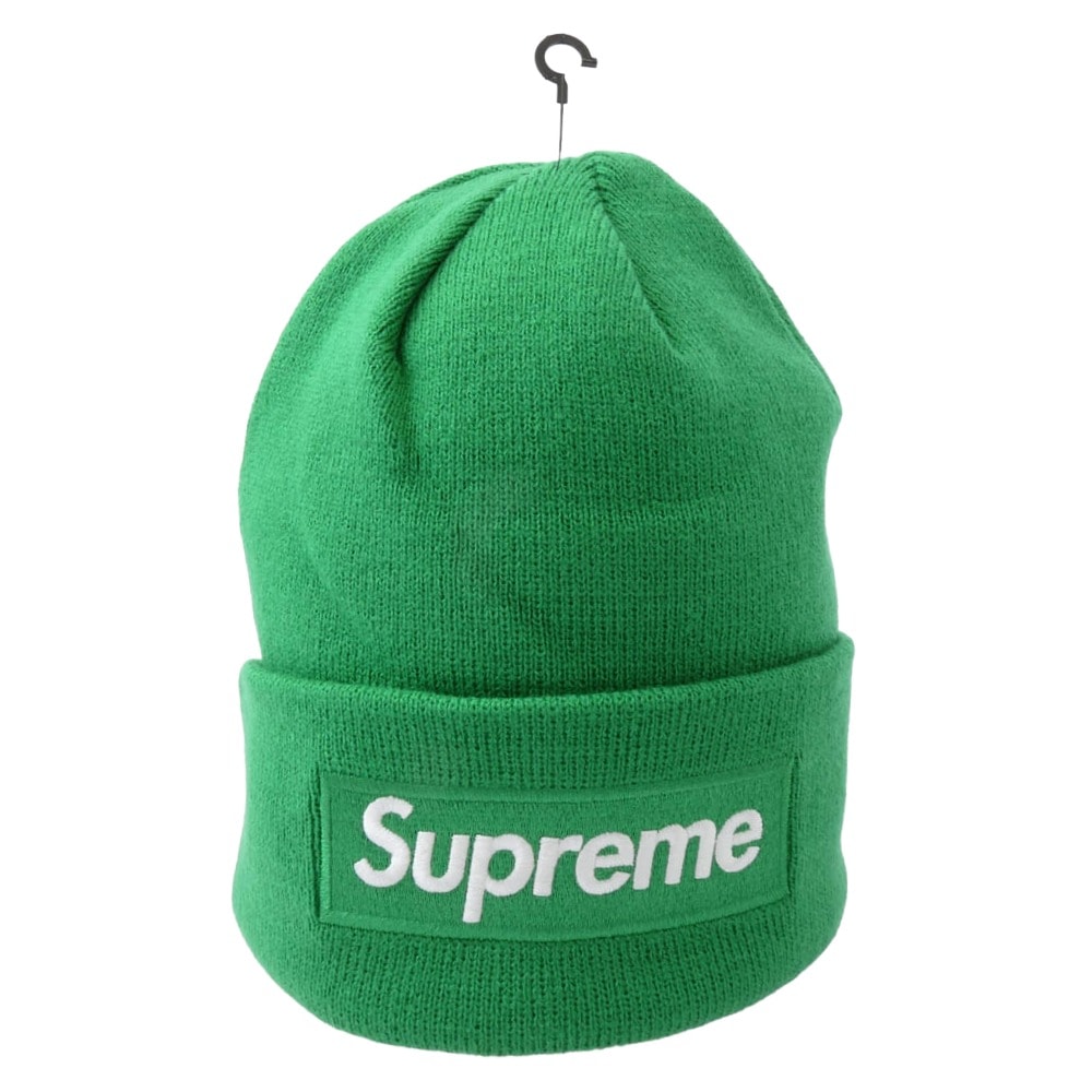 Supreme シュプリーム ニットキャップ 24AW × New Era Box Logo Beanie ニューエラ ボックスロゴ ビーニー ニット帽 グリーン系【新古品】【未使用】【中古】