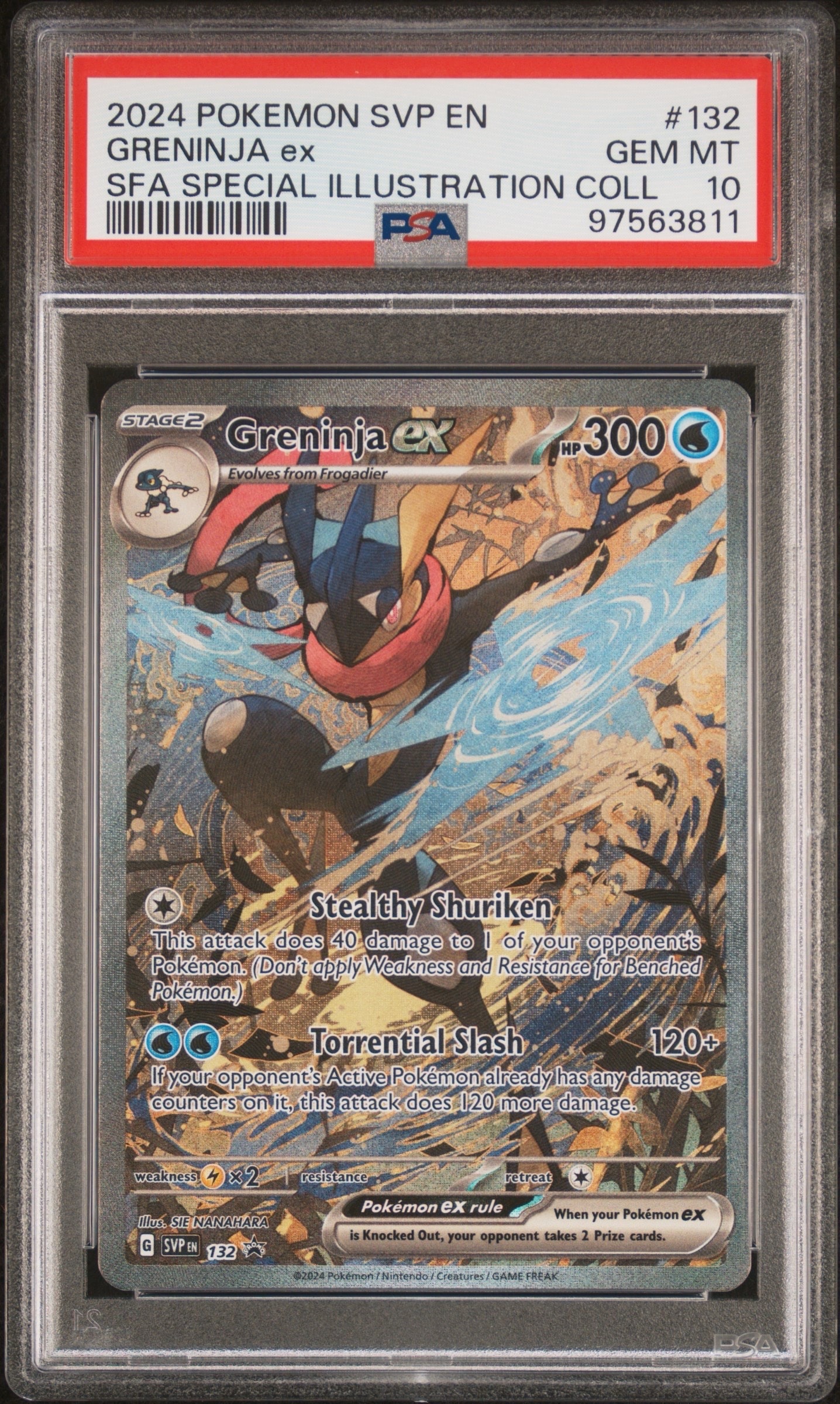 PSA9】ゲッコウガex P [SVP EN 132]【英語版】(スカーレット