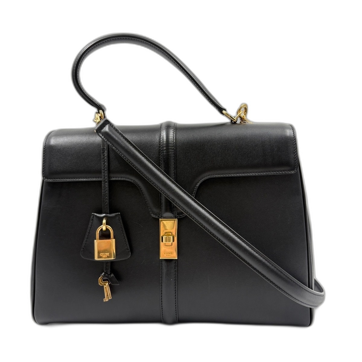 セリーヌ CELINE セーズ クラシック 2WAY ハンドバッグ【中古】